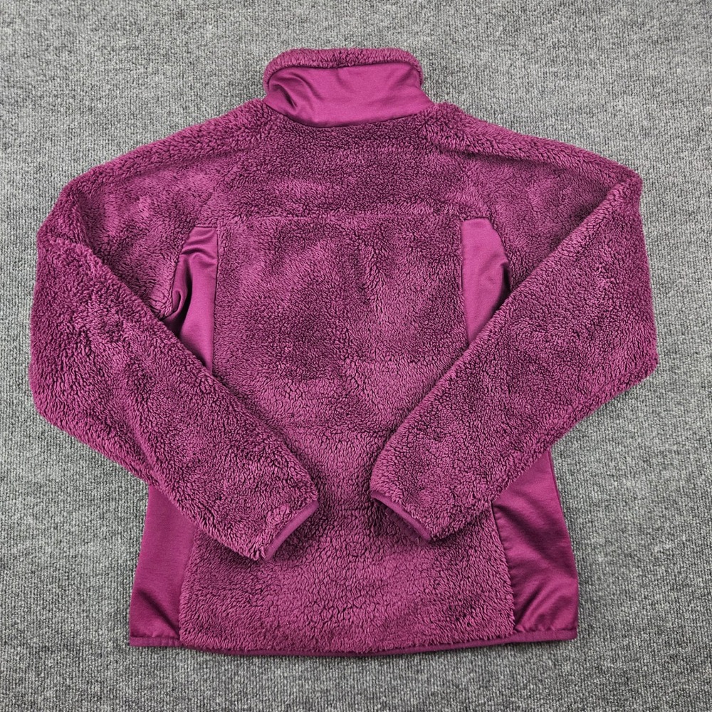 Columbia By The Lake Plush Fleece Jacket Women's L Full Zip Purple Long Sleeve - Picture 5 of 7